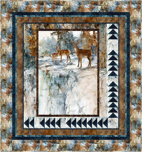 Goose Chase Quilt Kit featuring Highland View