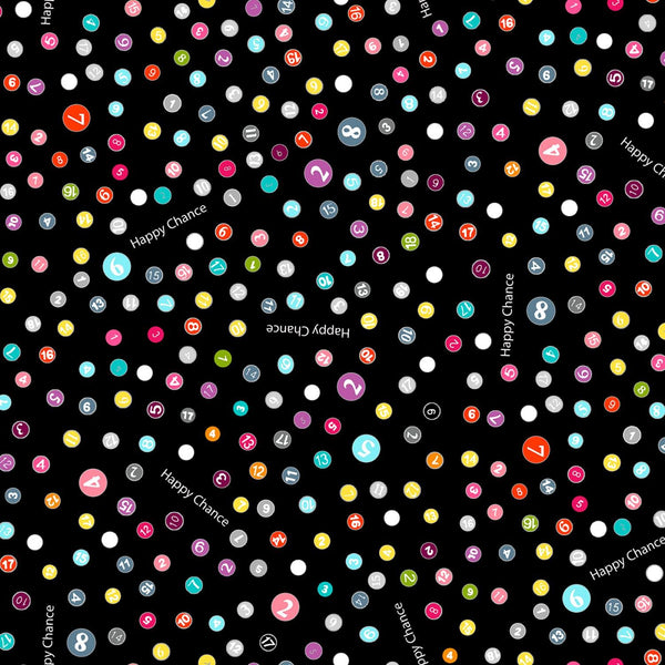 Happy Chance Black Selvedge Dots 52697-2 - 85