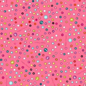 Happy Chance Pink Selvedge Dots 52697-10 - 33