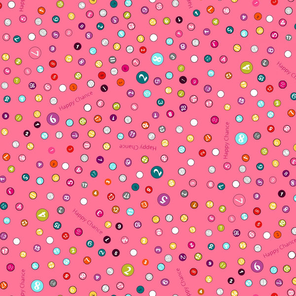 Happy Chance Pink Selvedge Dots 52697-10 - 33