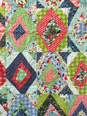 Hazelwood Wonky Diamonds Finished Quilt