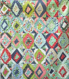 Hazelwood Wonky Diamonds Finished Quilt