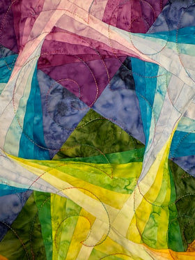 Colorful Prisms Finished Quilt