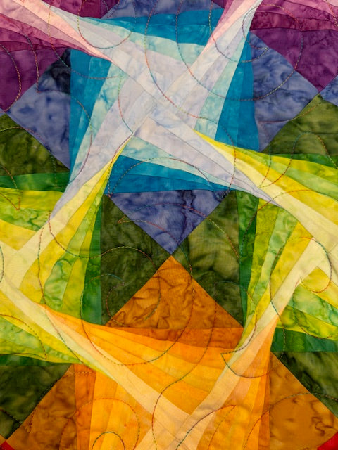 Colorful Prisms Finished Quilt
