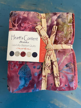 Hearts Content Batiks 20 Fat Quarter Bundle by Edyta Sitar Laundry Basket Quilts