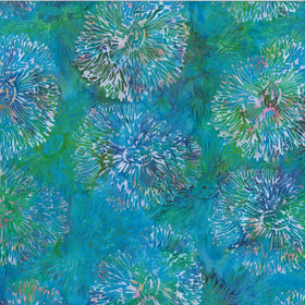Jelly Fish Bali Batik Blue Hawaiian Anemone MR45-200 - 93