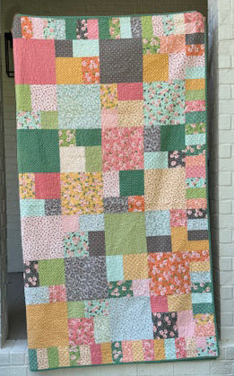 Sugar Pie Squares Finished Quilt