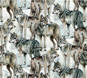 Lone Wolf Blue Gray Wolves DP27184-92 - 20