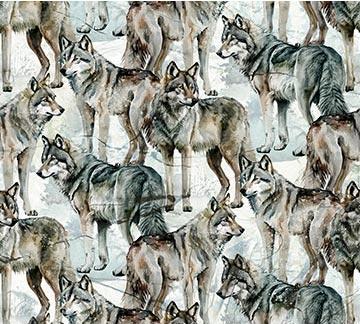 Lone Wolf Blue Gray Wolves DP27184-92
