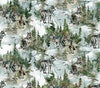 Lone Wolf Teal Wolf Scenic DP27183-64