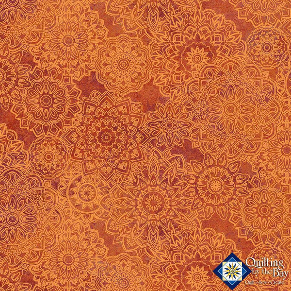 Marrakech Orange Tonal Mandala 26818-56 Orange