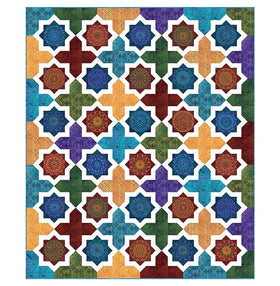 Moroccan Tiles Digital Top Digital Quilt Top