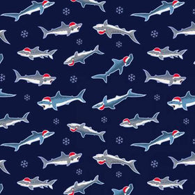 Navy Santa Jaws Sharks STELLA-D2210-NAVY - 66