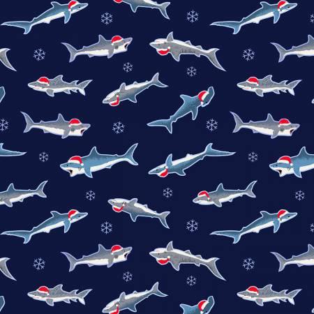 Navy Santa Jaws Sharks STELLA-D2210-NAVY - 66