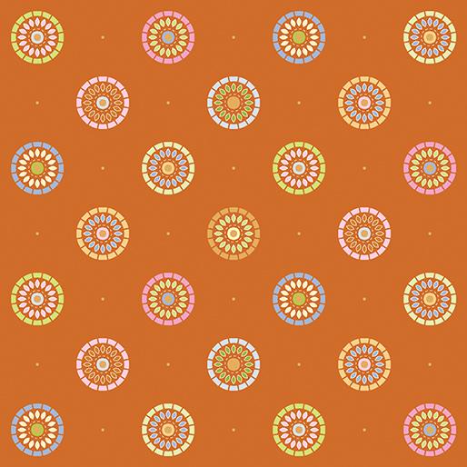 Nightingale Orange Sunrise Floral 1828-22 - 93