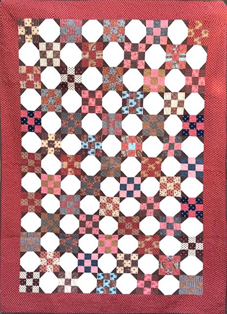 Nine Patch Reproduction Finished Quilt