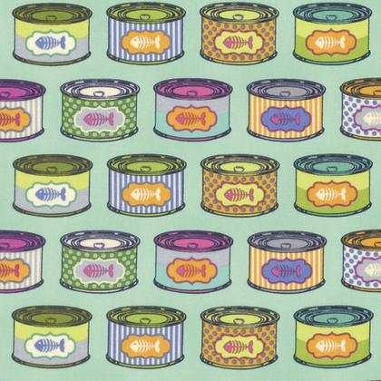 Tabby Road Blue Bird Cat Snack PWTP094.BLUEB - 1 Yard Cut