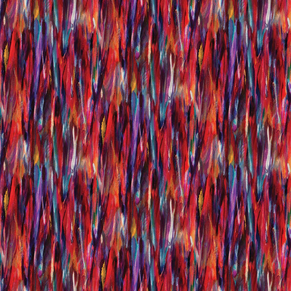 Painted Horses Red/Multi Brushstroke 6666-10 - 69