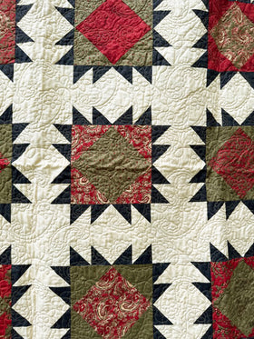 Paisley Stars Finished Quilt