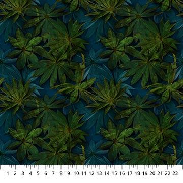 Passion Blue Leaves 24497-49 - 90