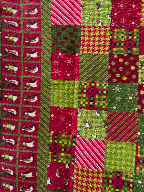 Penguin Flannel Finished Quilt