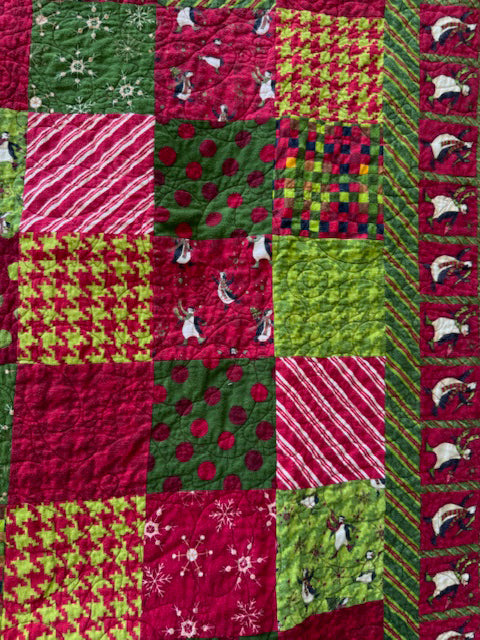 Penguin Flannel Finished Quilt