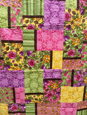 Bright Floral Finished Quilt