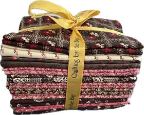 Pink and Brown Reproduction 11 Fat Quarter Bundle