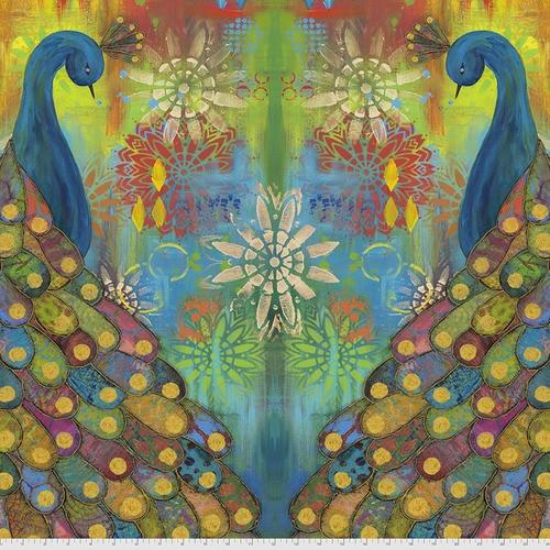 Pizzazz Multi Peacock Digital Print PWSP019.MULTI - 34