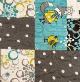Flannel Polar Bears and Penguins Finished Quilt