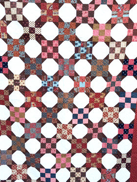 Nine Patch Reproduction Finished Quilt
