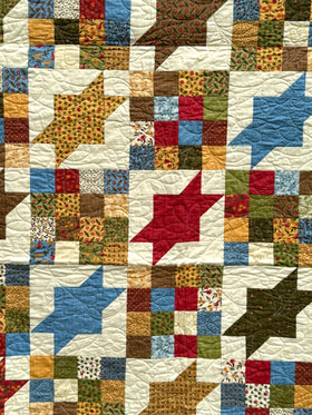 Rolling Stars Finished Quilt