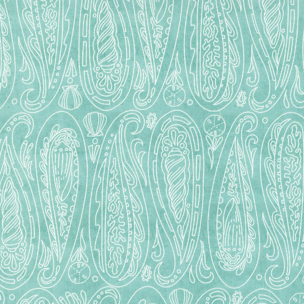 Serena Shores Aqua Paisley Shells 48772 21