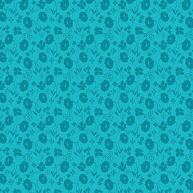 Sew Excited Turquoise Floral Fun 7831-84 - 37