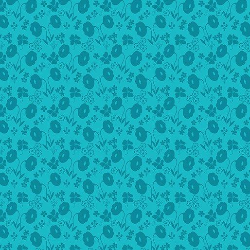 Sew Excited Turquoise Floral Fun 7831-84 - 37