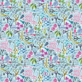 Sew Mischievous Multi Scissors Digital Print STELLA-DMB2032-MULTI - 102