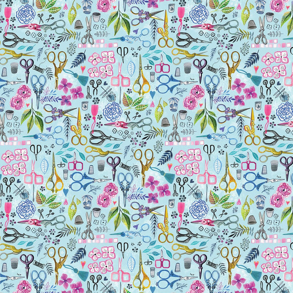 Sew Mischievous Multi Scissors Digital Print STELLA-DMB2032-MULTI - 102