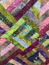Batik Strip Search Finished Quilt