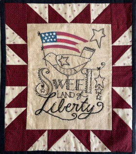 Sweet Stitches Sweet Liberty Finished Sample