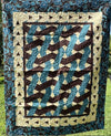 Teal and Brown Quilt