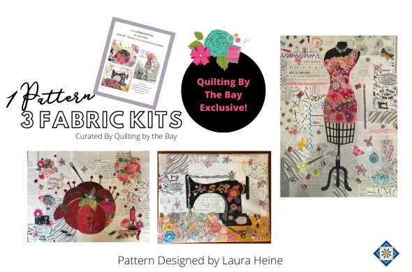 Teeny Tiny Group 5 Set with Pattern and Tiny Sewing Machine, Dress Form and Pin Cushion Fabric Kits