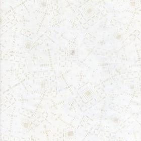 Tonga Batik Alabaster Ivory Geo Squares TONGA-B1503-IVORY - 24