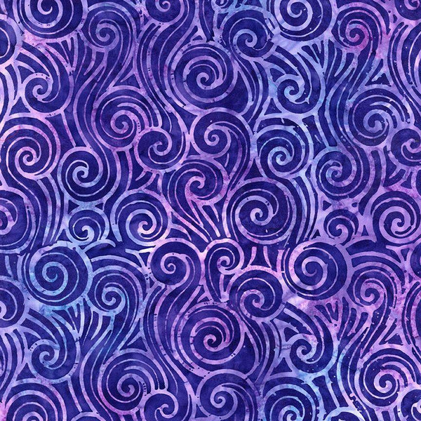 Tonga Batik Charade Violet Swirls TONGA B2199 Violet - 18