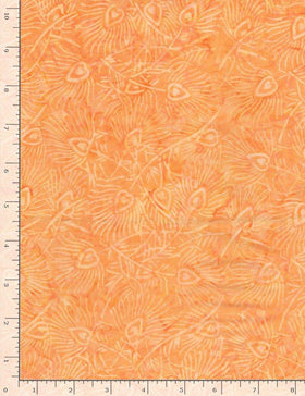 Tonga Batik Horizon Collection Peacock Feathers Peach - 70