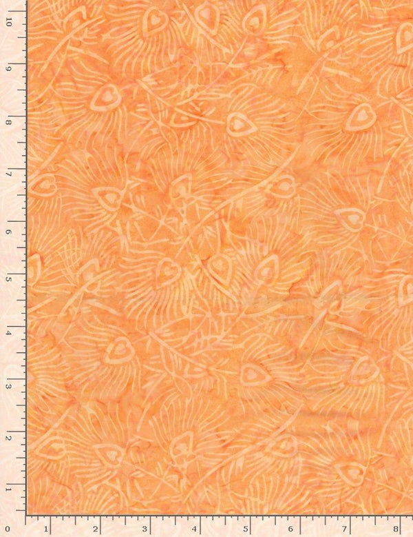 Tonga Batik Horizon Collection Peacock Feathers Peach - 70