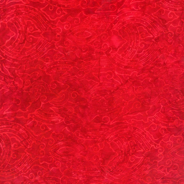 Tonga Brightside Red Damask Batik - B2740 Red - 84