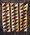 Triangle Squares Batik Finished Quilt