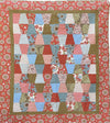 Orange and Blue Tumbler Finished Quilt