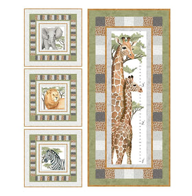 Wild One Stretch Growth Chart & Pillows/Wallhangings Kit