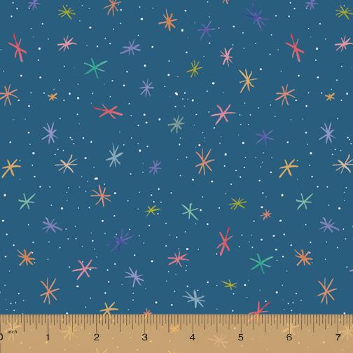Wonderland Navy Winter Sky 52585D-5 - 3 Yard Pack